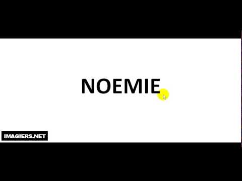 How To Pronounce French First Name # NOEMIE