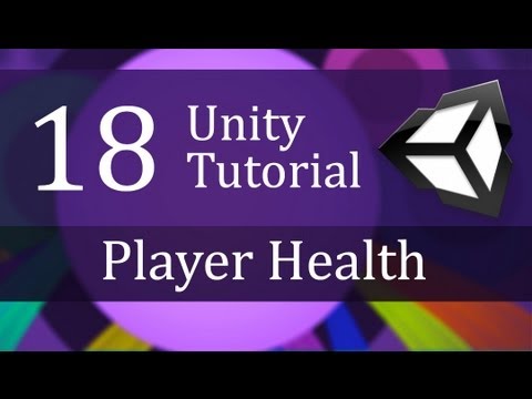 18. Unity Tutorial, Player Health - Create a Survival Game