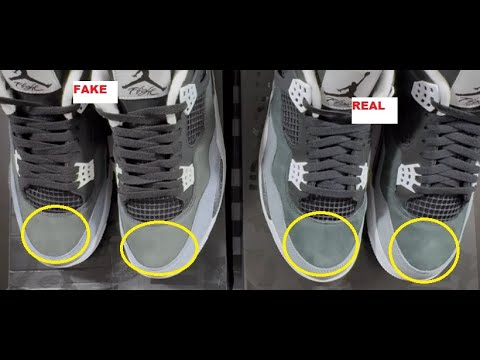 How To Quickly Identify The Fake Air Jordan 4 Fear Pack