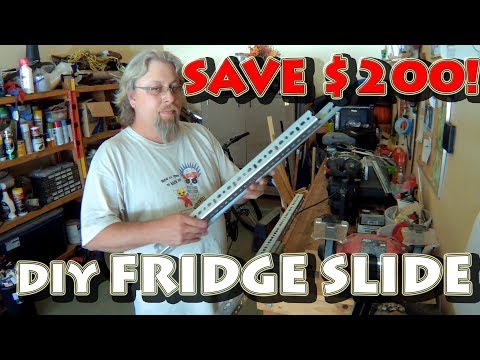 DIY Refrigerator Slide For Portable Refrigerator Freezers Like Dometic For Your RV Camper Or Van