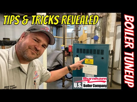 Annual Burnham Gas Steam Boiler Step by Step Maintenance & Tuneup with Combustion Testing