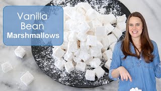 HOW TO MAKE MARSHMALLOWS: A professional pastry chef makes vanilla bean marshmallows.