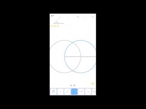 Euclidea - 3. Гамма (Gamma) - 3.7 - Угол 45