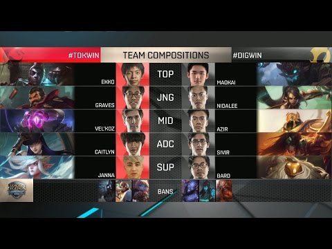 TDK vs DIG Highlights Game 1 - Team Dragon Knights vs TEAM DIGNITAS 2016 NA Summer Promo Tournament