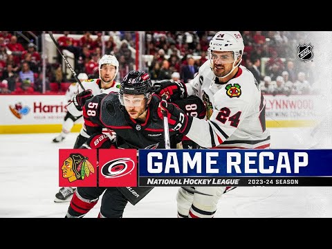 Chicago Blackhawks vs Carolina Hurricanes | February 19, 2024 | Game Highlights | NHL Regular Season