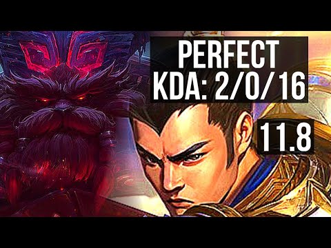 ORNN vs XIN ZHAO (TOP) | 2/0/16, 300+ games | KR Grandmaster | v11.8