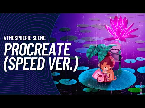 Procreate Atmospheric Scene (Speed Drawing) - Family