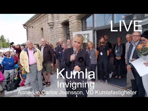 2017-08-26 Återinvigning av Kumla station - Anne-Lie Carlos Jeansson, VD Kumlafastigheter talar LIVE