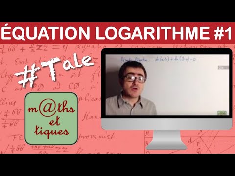 Solve an equation containing logarithms (1) - Terminale