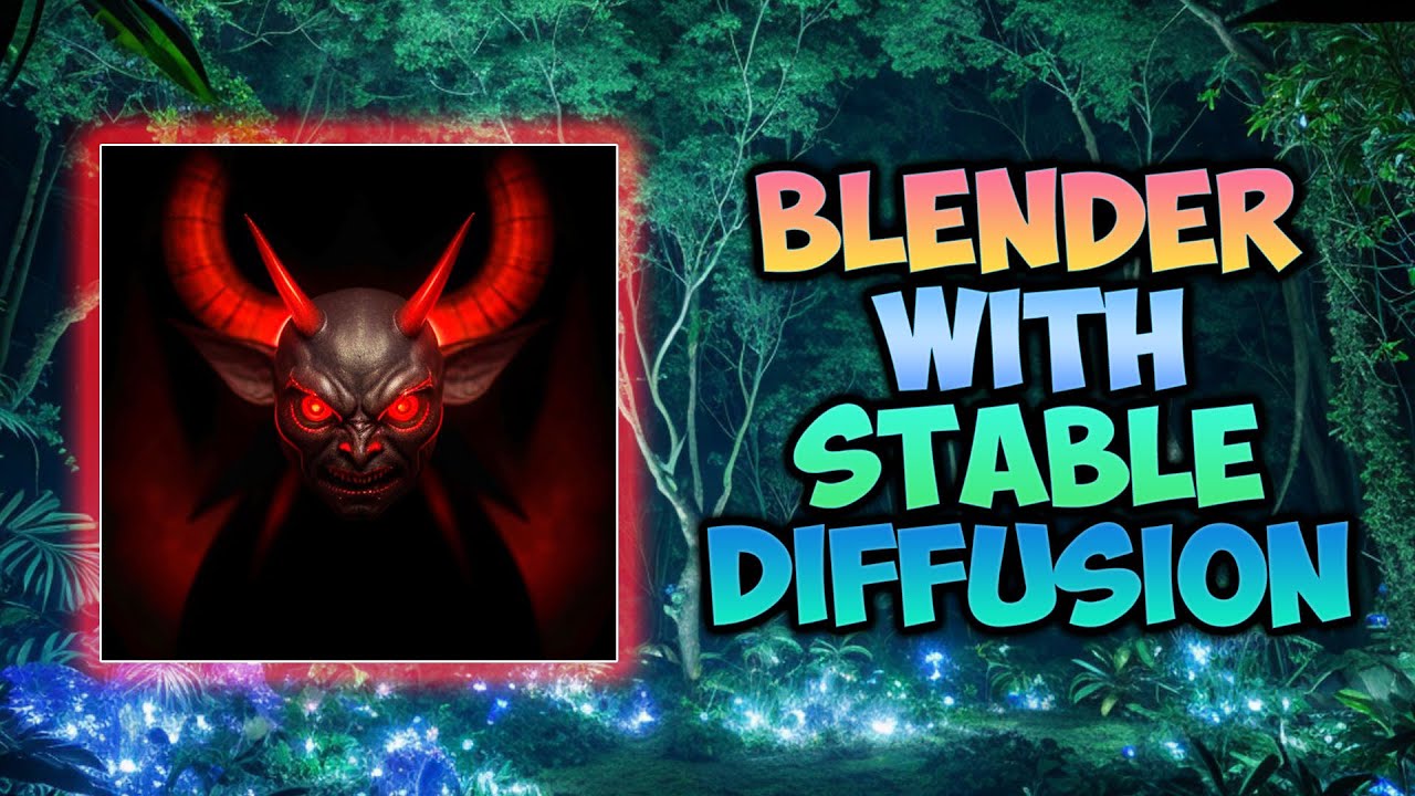 Blender with Stable Diffusion Tutorial - Scary demon