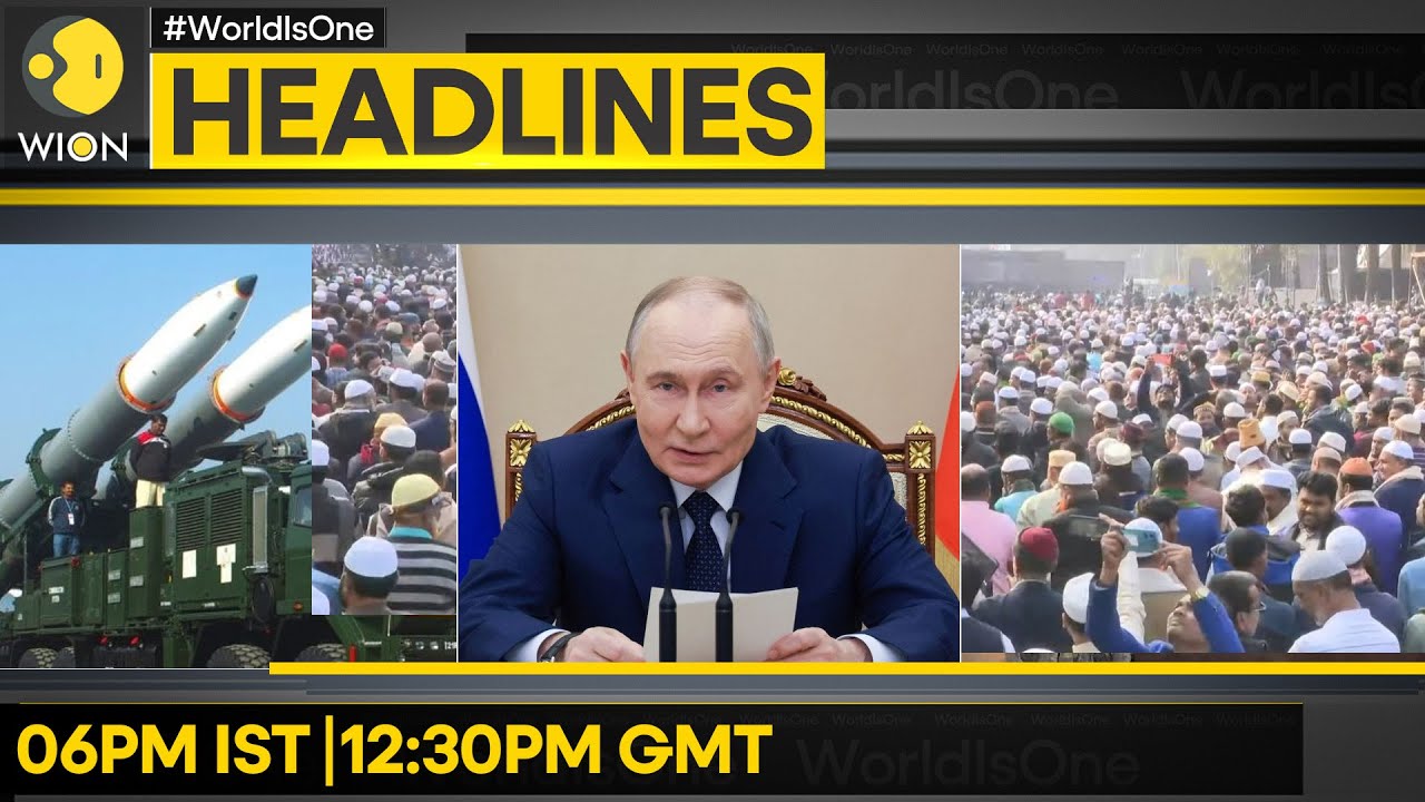 Russia Shows Drone Attack Route | Thousands Bid Farewell To Ex-Bangladesh PM | HEADLINES