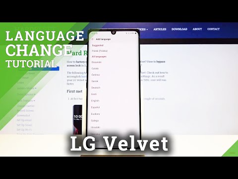 How to Change System Language in LG Velvet – Language Settings