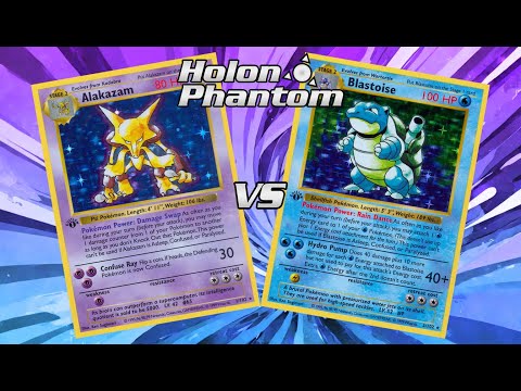 Retro Format Base Set - Fossil Pokemon TCG Battle! Alakazam Vs Blastoise!