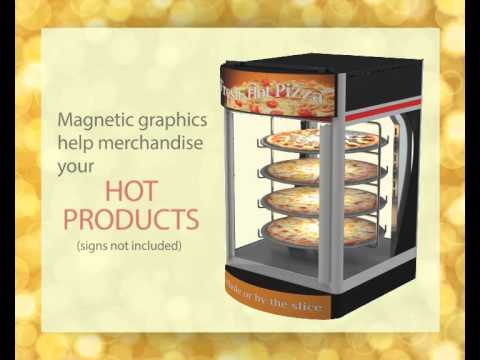 Hatco FDWD-1X-120-QS 19" Countertop Hot Food Display Case, Pizza Merchandiser w/ 4 Levels 7 image