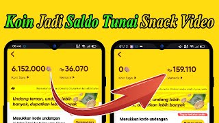 Cara Tukar Koin Snack Video Menjadi Saldo Tunai