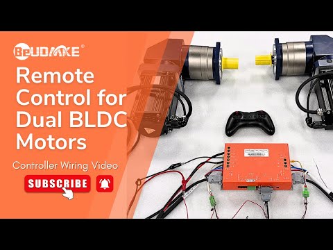 Dual Drive BLDC Controller Wiring | Two Brushless Motors with Planetary Gearboxes & Remote Control