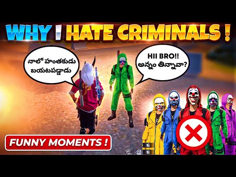 Why I Hate Criminals |Funny Moments | Dhanu Dino Vs Criminals| Revenge Time| the time in Free Fire