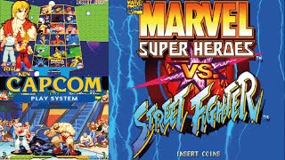 Marvel Super Heroes Vs Street Fighter CPS2 Arcade - C&M Playthrough