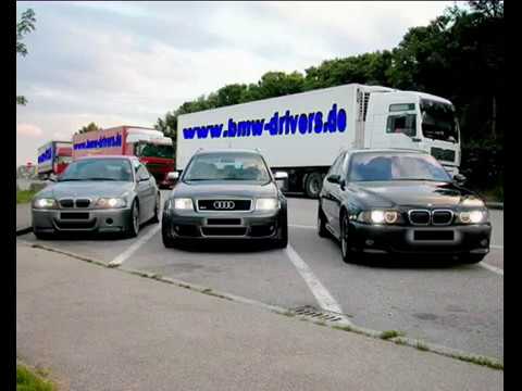 Audi RS6 MTM vs  BMW M5 vs BMW M3 CSL