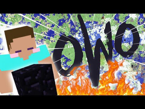 Why is there a giant "OWO" on 2b2t?
