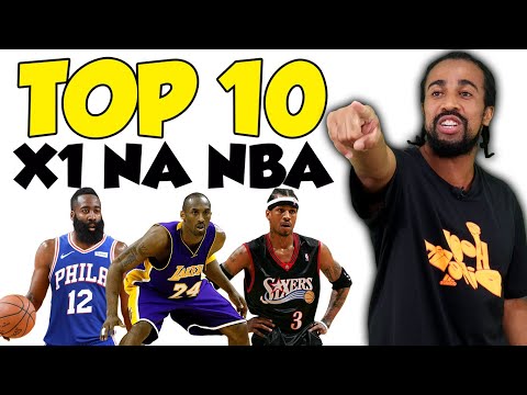 TOP 10 MOMENTOS DE 1 CONTRA 1 DURANTE UM JOGO DA NBA