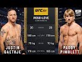 Paddy Pimblett Vs Justin Gaethje FULL FIGHT UFC 324