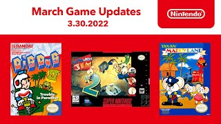 Nintendo NES & Super NES - March 2022 Game Updates - Nintendo Switch Online anuncio