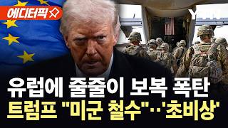 [에디터픽] 독일 이어 이탈리아·스페인까지...동맹국에 보복 카드 꺼낸 트럼프 / YTN