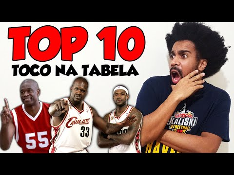 TOP 10 BLOCKS MONSTRUOSOS NA TABELA DA NBA! BACKBOARD BLOCK!