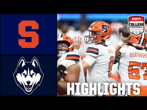 UConn Huskies vs. Syracuse Orange | Full Game Highlights | ESPN College Football