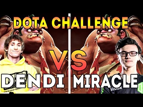 Dendi VS Miracle | Dota 2 Challenge - Pudge vs Pudge