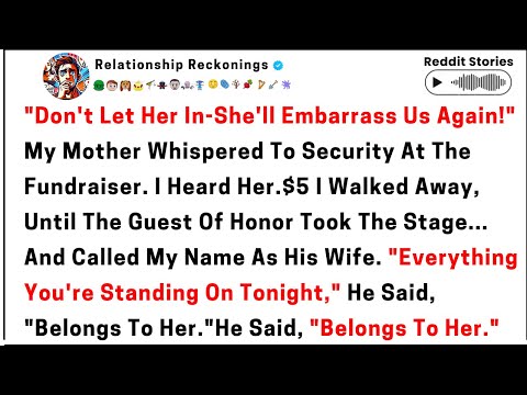 My Family Didn't Let me in at the Fundraiser, But When the Guest of Honor Took the Stage, They...