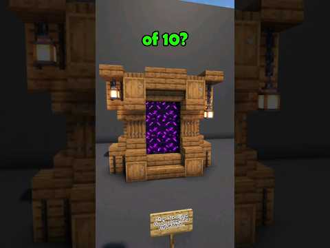 Minecraft Spruce Nether Portal 🔮 [Design Tutorial] #minecraft