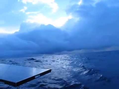 Approaching squall in the Intertropical Convergence Zone (ITCZ)