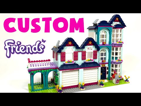 Lego Friends Andrea's House Gets Extended - Renovations! Lego Custom House Build