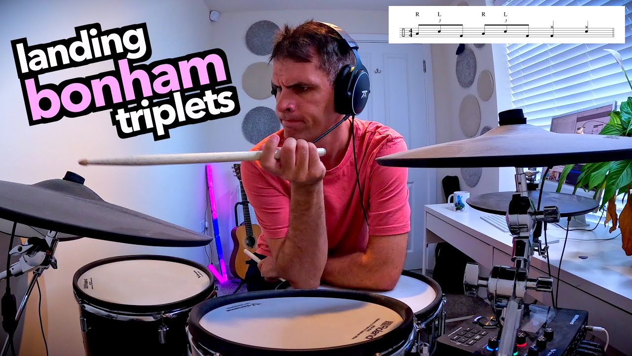 Landing Bonham Triplets - DRUM LESSON