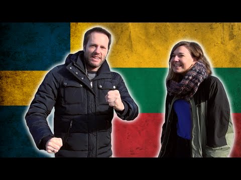 Swedish guy trying to speak Lithuanian - Language challenge