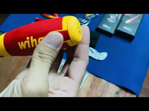 WIHA Sukimo momento rinkinys easyTorque adapterių, elektrinis 1000V, skirtas slimBits ir slimVario® laikikliui, 5 vnt. video
