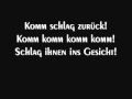 Megaherz Schlag Zurück Lyrics 