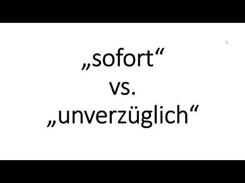 BGB: Sofort vs. Unverzüglich - Einfach erklärt (mit Beispielen)