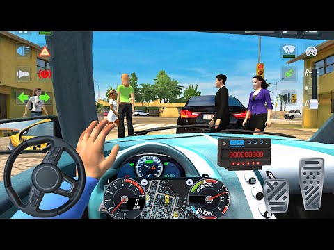 New Taxi Driver 2026 - City Bugatti Veyron Car Driving - Taxi Sim Evolution! Car Android Gameplay