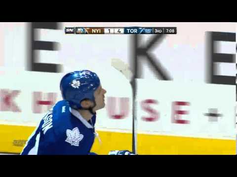 David Clarkson's First Goal as a Maple Leaf - Islanders at Maple Leafs - 11/19/2013