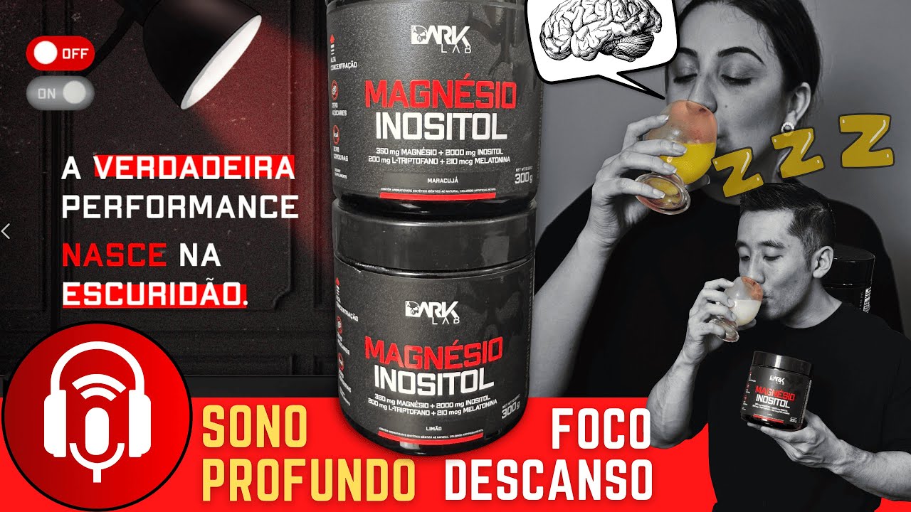 Miniatura da avaliação em vídeo de Suplemento Dark Lab Magnésio, Inositol, Taurina e Melatonina 300g Limão
