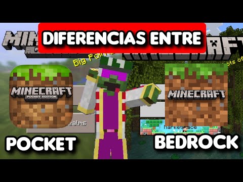 Minecraft Pocket vs Minecraft Bedrock | ✦ Diferencias