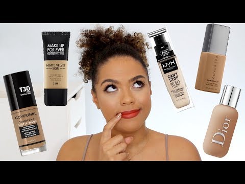 Best Foundations for Oily Skin! Drugstore & High End! + Announcement! Video