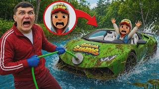 Mıknatısla Arama Yaparken Subway Surfers Lamborghini’si Bulduk! Jake’i