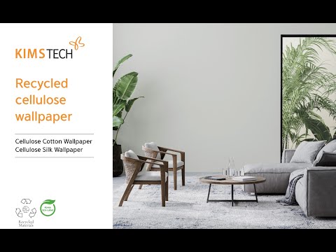 Natural material cellulose fabric wallpaper