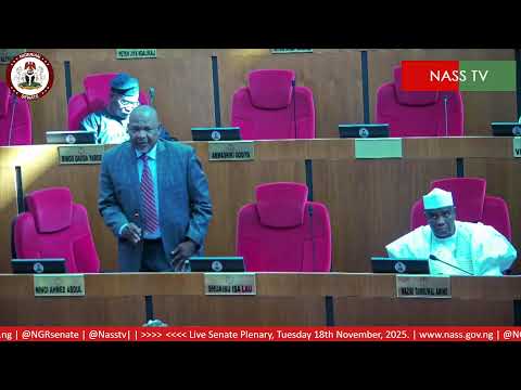 LIVE SENATE PLENARY TUESDAY,  18TH  0F NOVEMBER 2025.