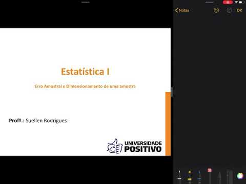 Estatística: Erro amostral e dimensionamento de uma amostra parte 1