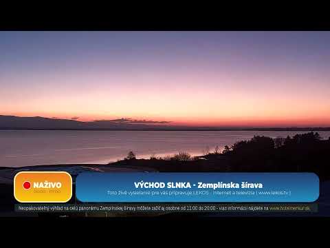Posledný východ slnka v tomto roku nad Zemplínskou šíravou